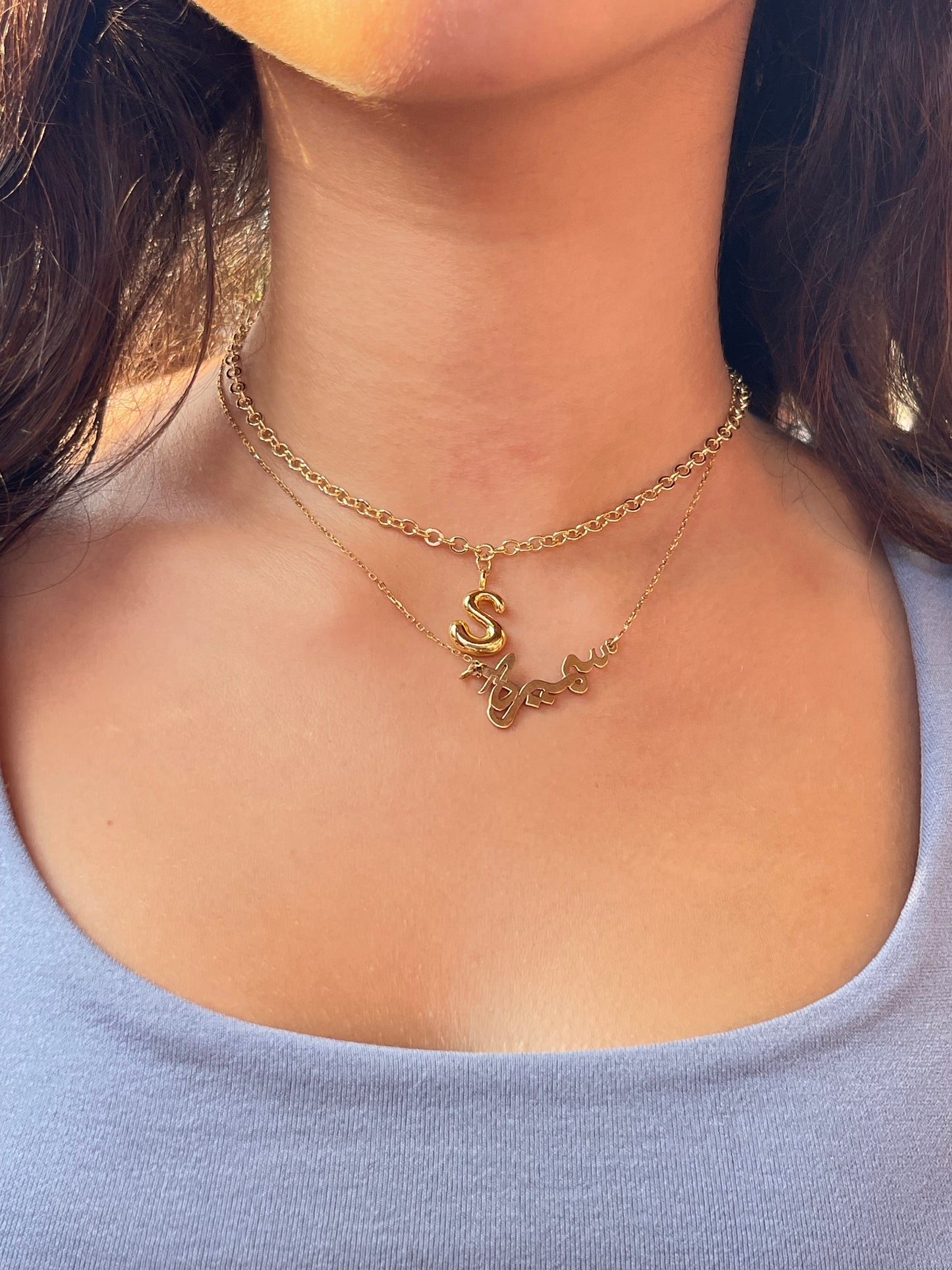 Bubble Letter Charm!✨(gold plated)
