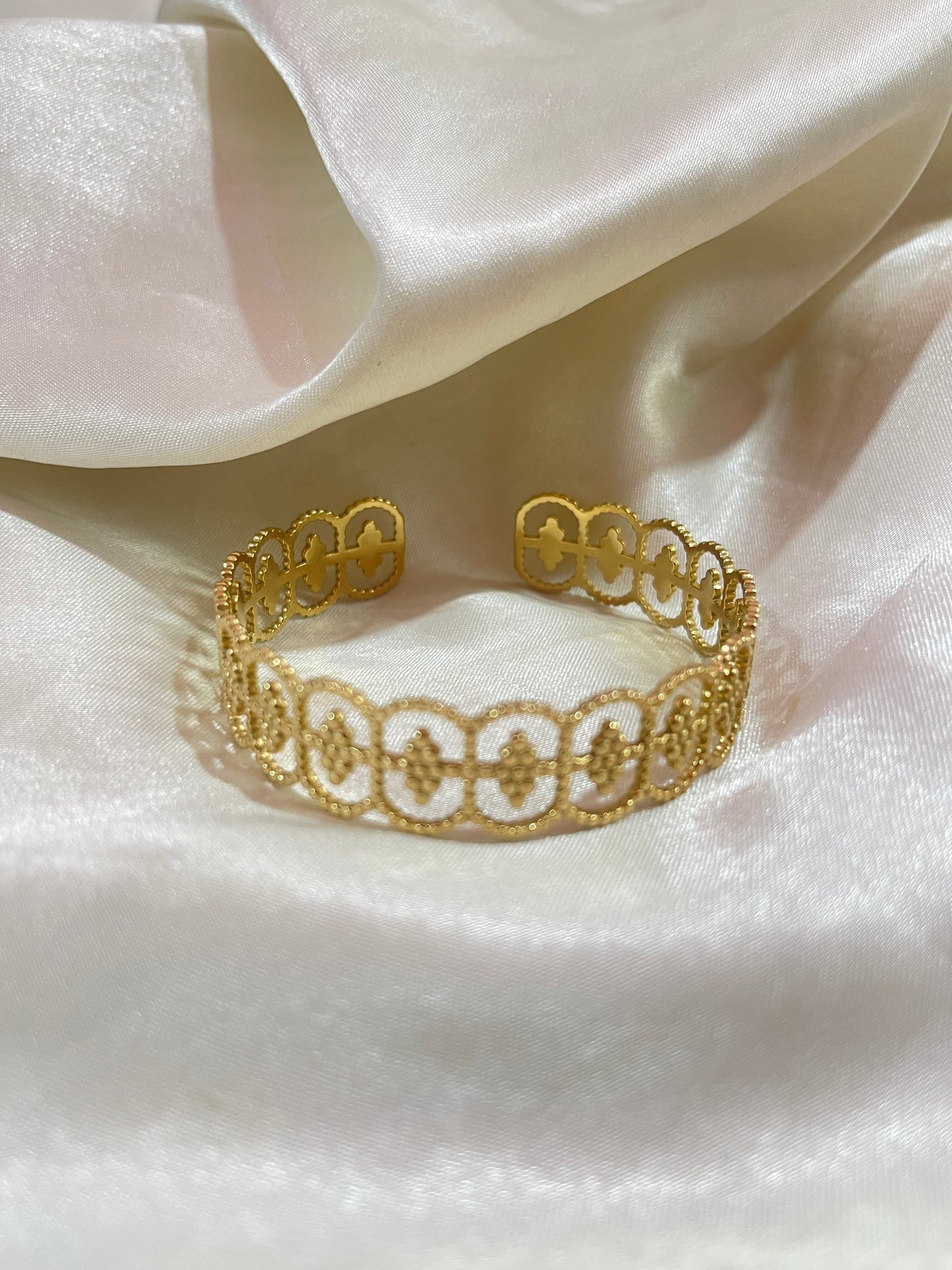 Arabesque Bracelet Cuff (Stainless Steel)