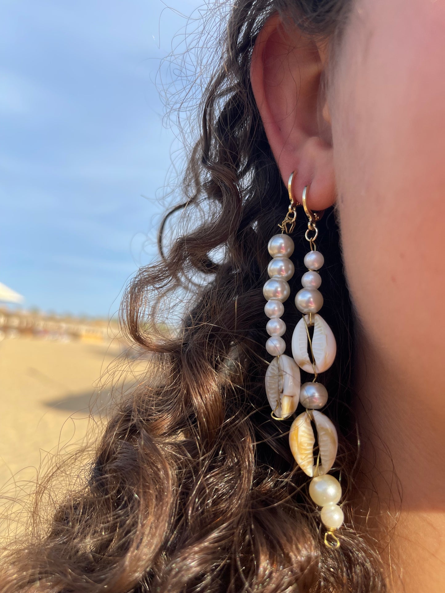 Seashell Statement Earrings