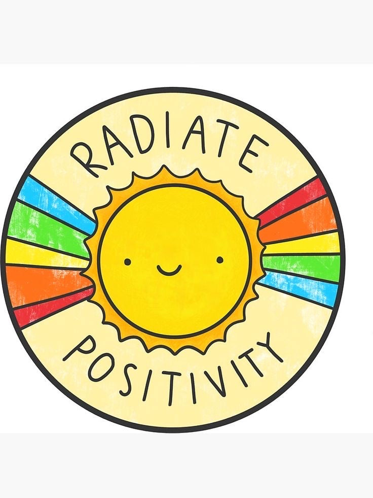 Radiate Positivity Sticker