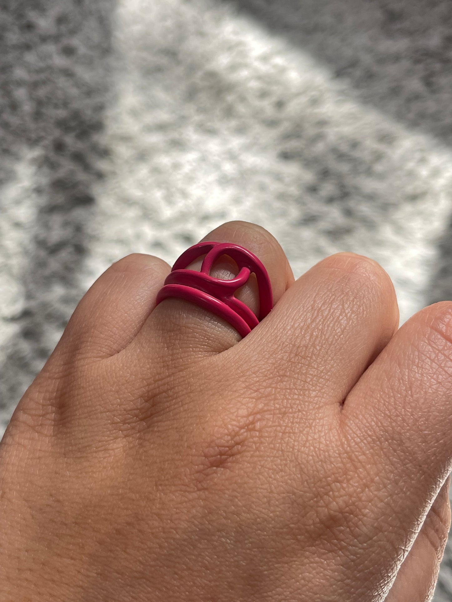 Twisted Resin Ring