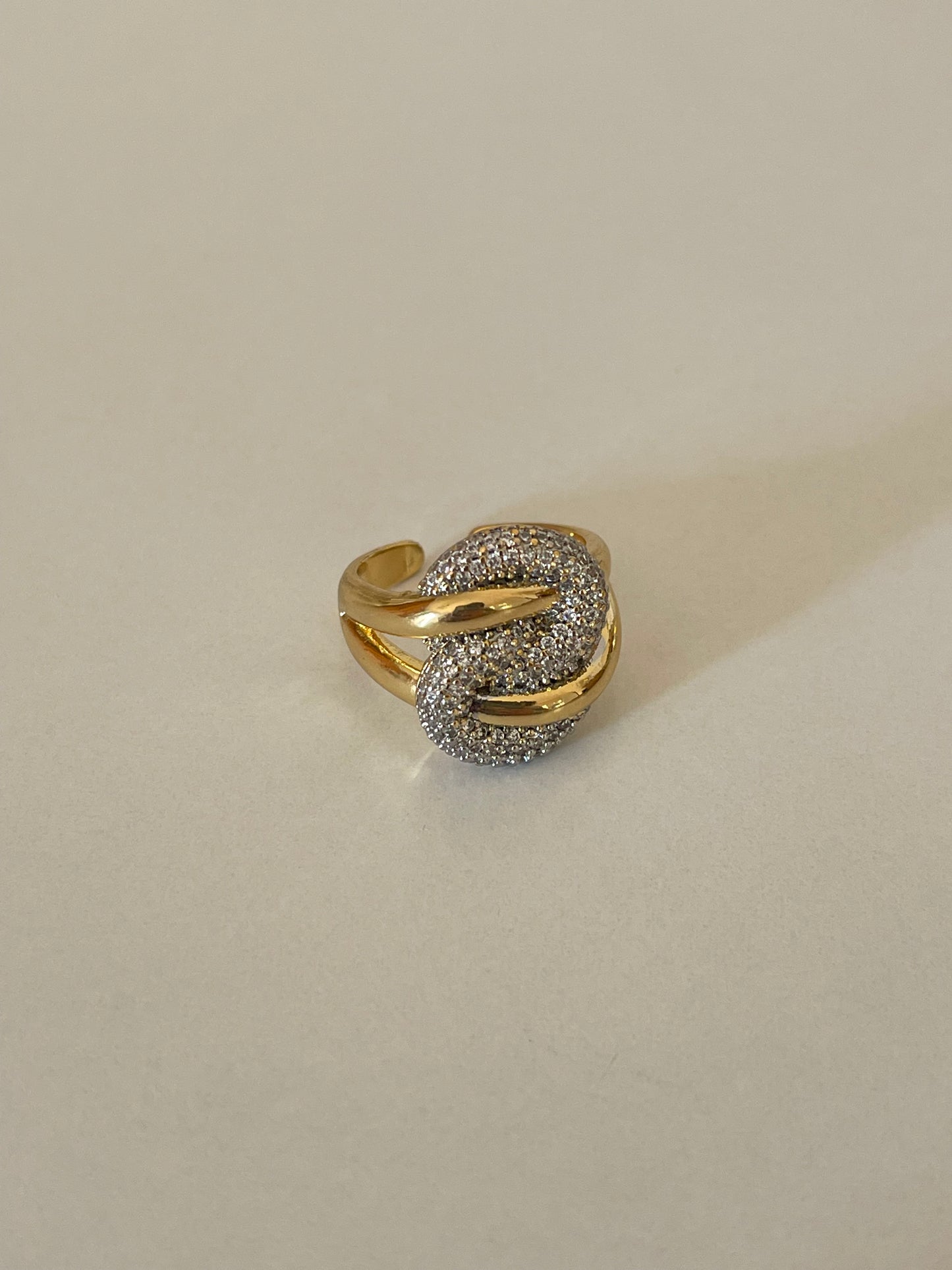 Chunky Spiral Ring (Gold Plated)