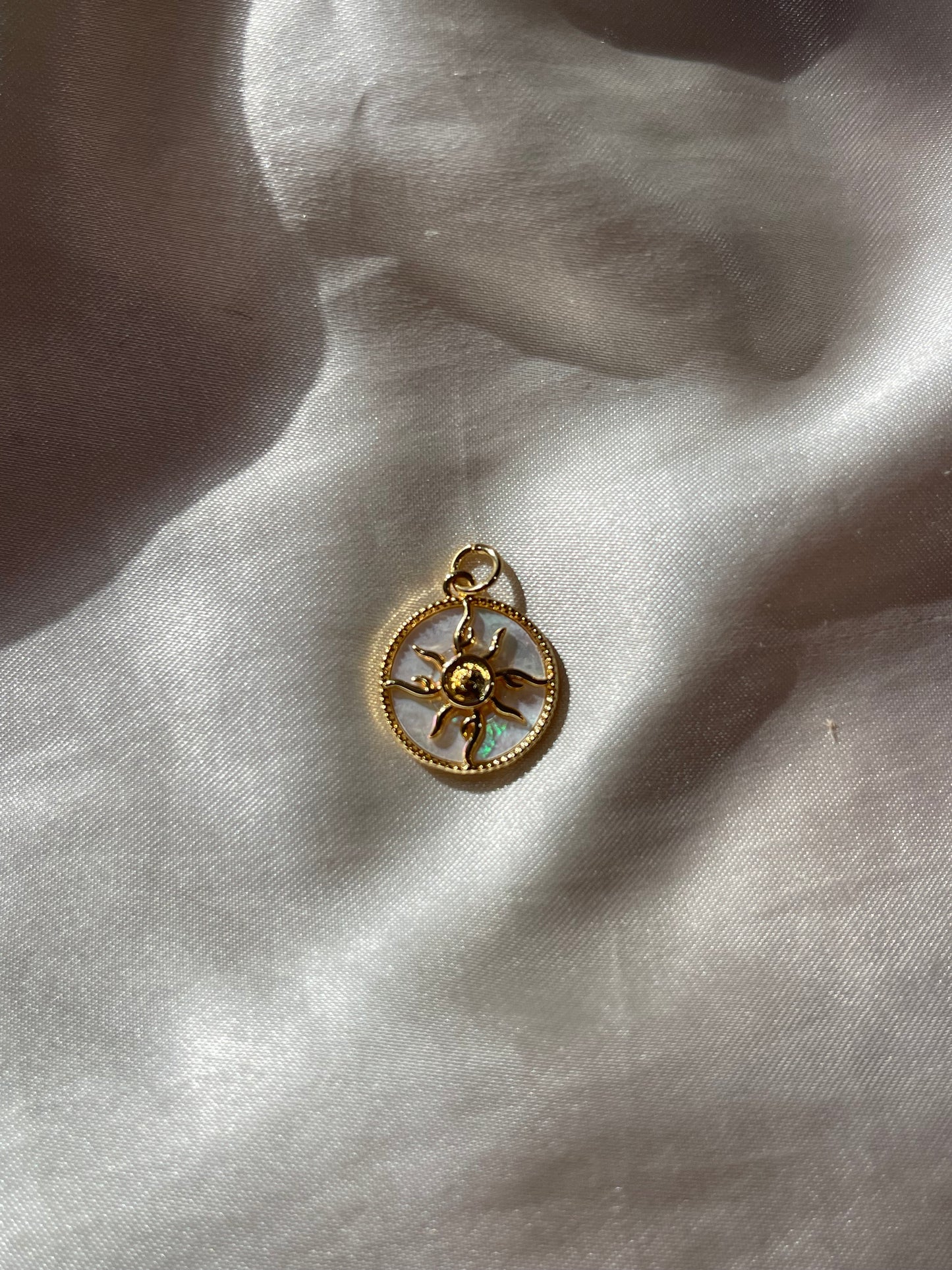 Sun Charm- Gold Plated