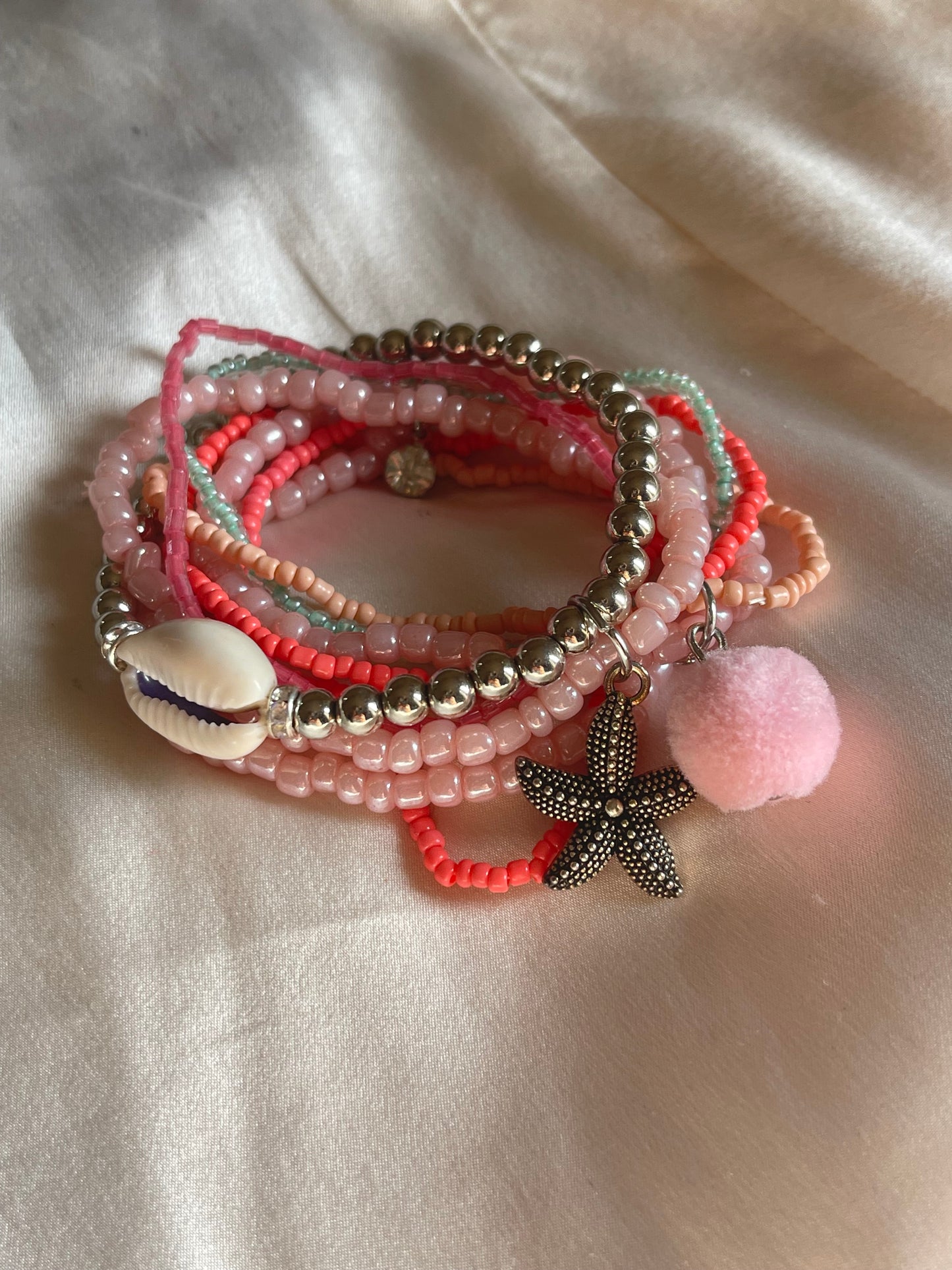 Chunky Starfish Layered Bracelets