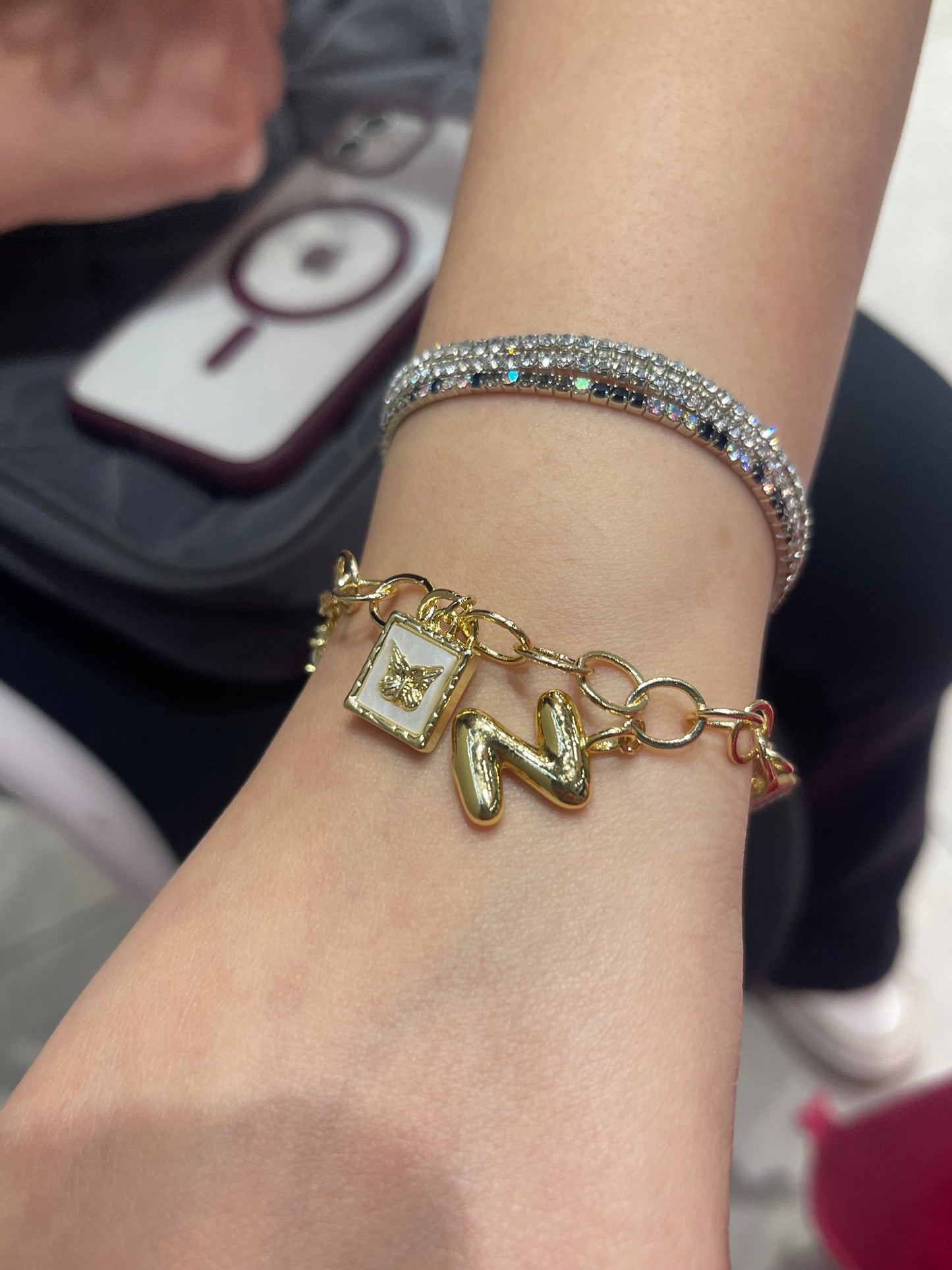 Bubble Letter Charm!✨(gold plated)