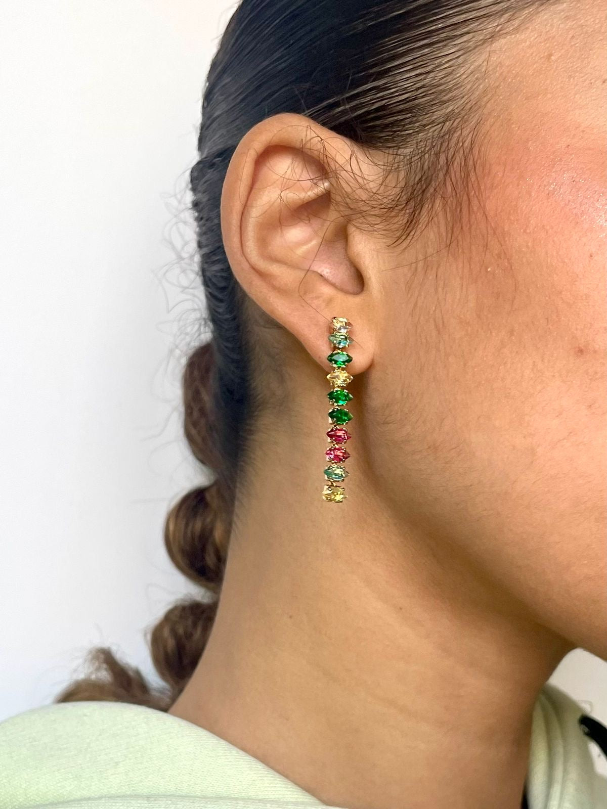 Rainbow Crystal Earrings 2.0 (Stainless Steel)