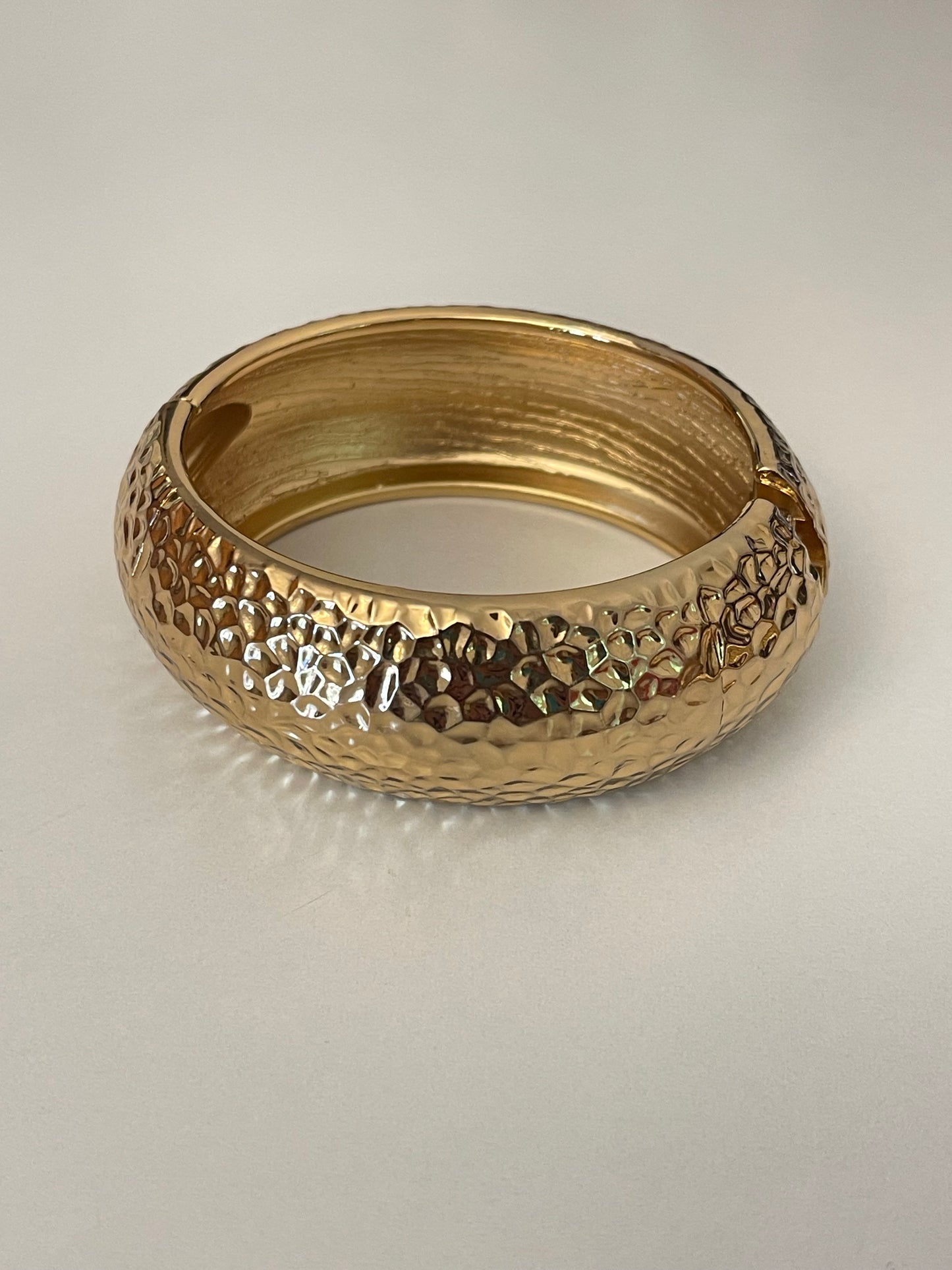 Textured Gold Bangle (Gold Plated) - Exclusive