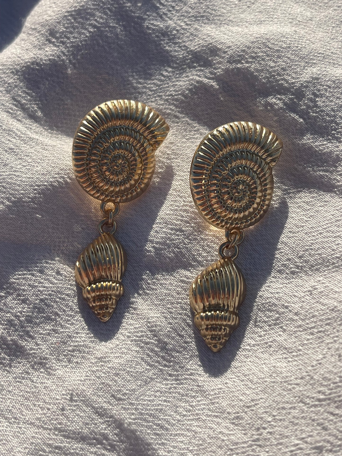 Twirly Shell Earrings