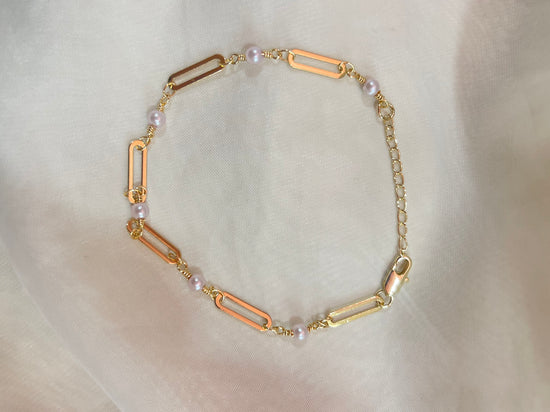 Pearl Chain Bracelet- (Charm Base Bracelet)