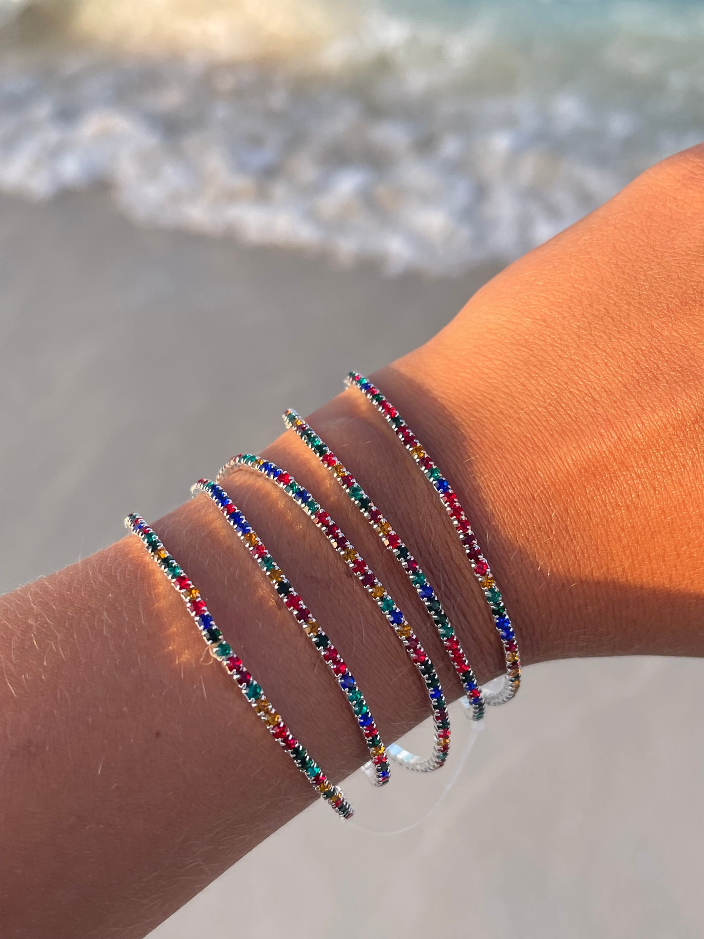 Stretchy Tennis Bracelets (Sold in Ones)