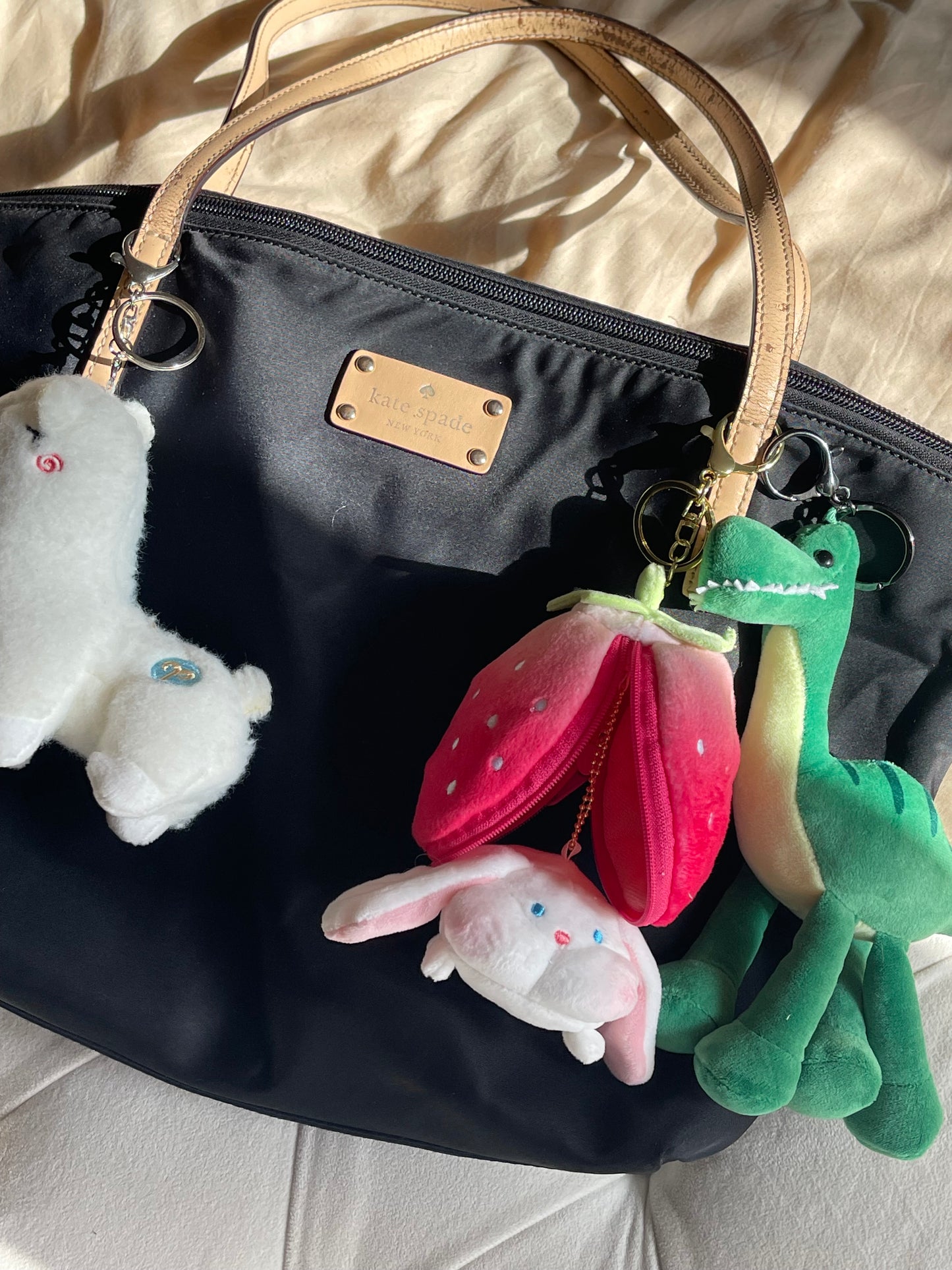 Strawberry/Bunny Bag Charm
