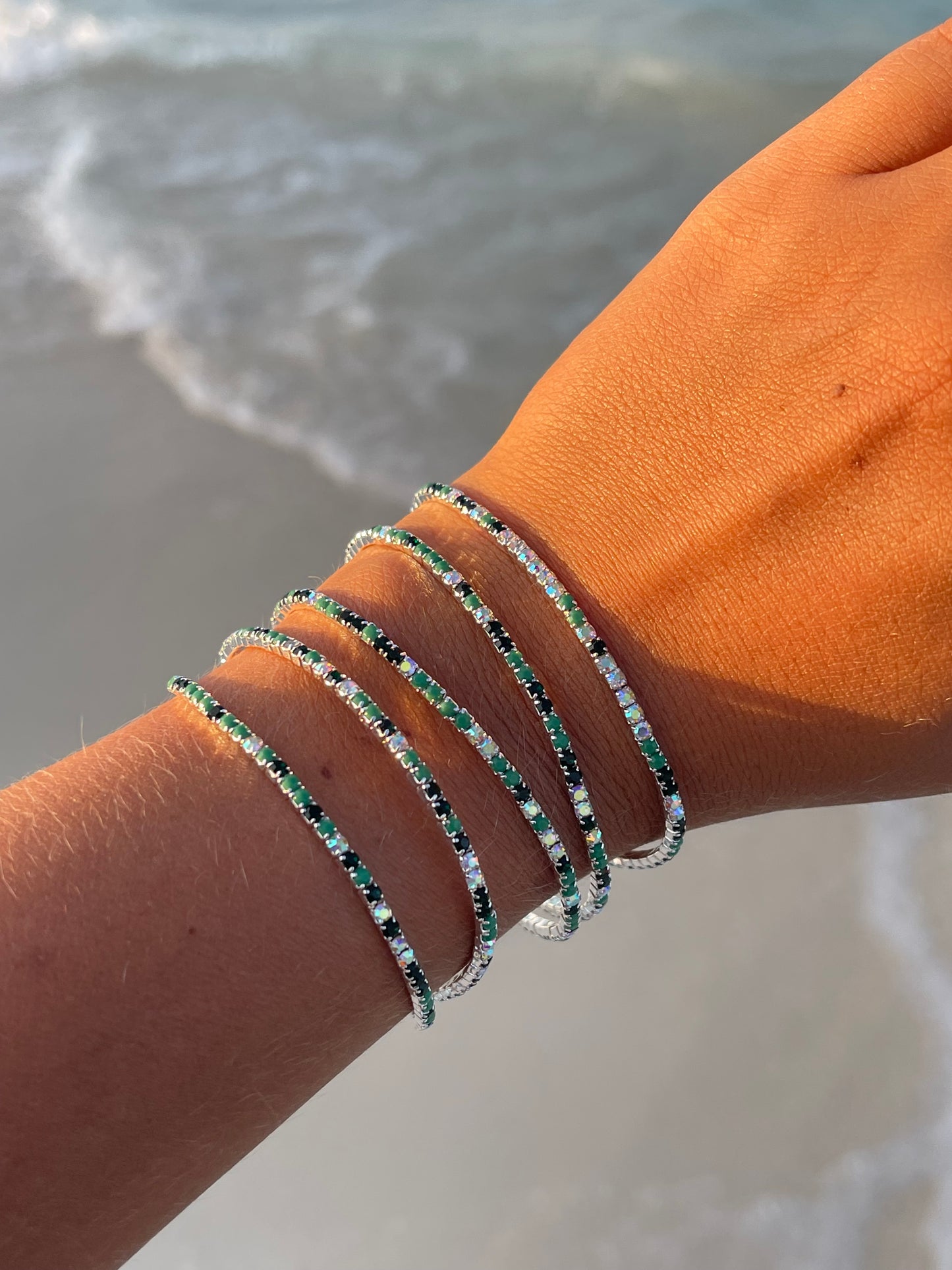 Stretchy Tennis Bracelets (Sold in Ones)