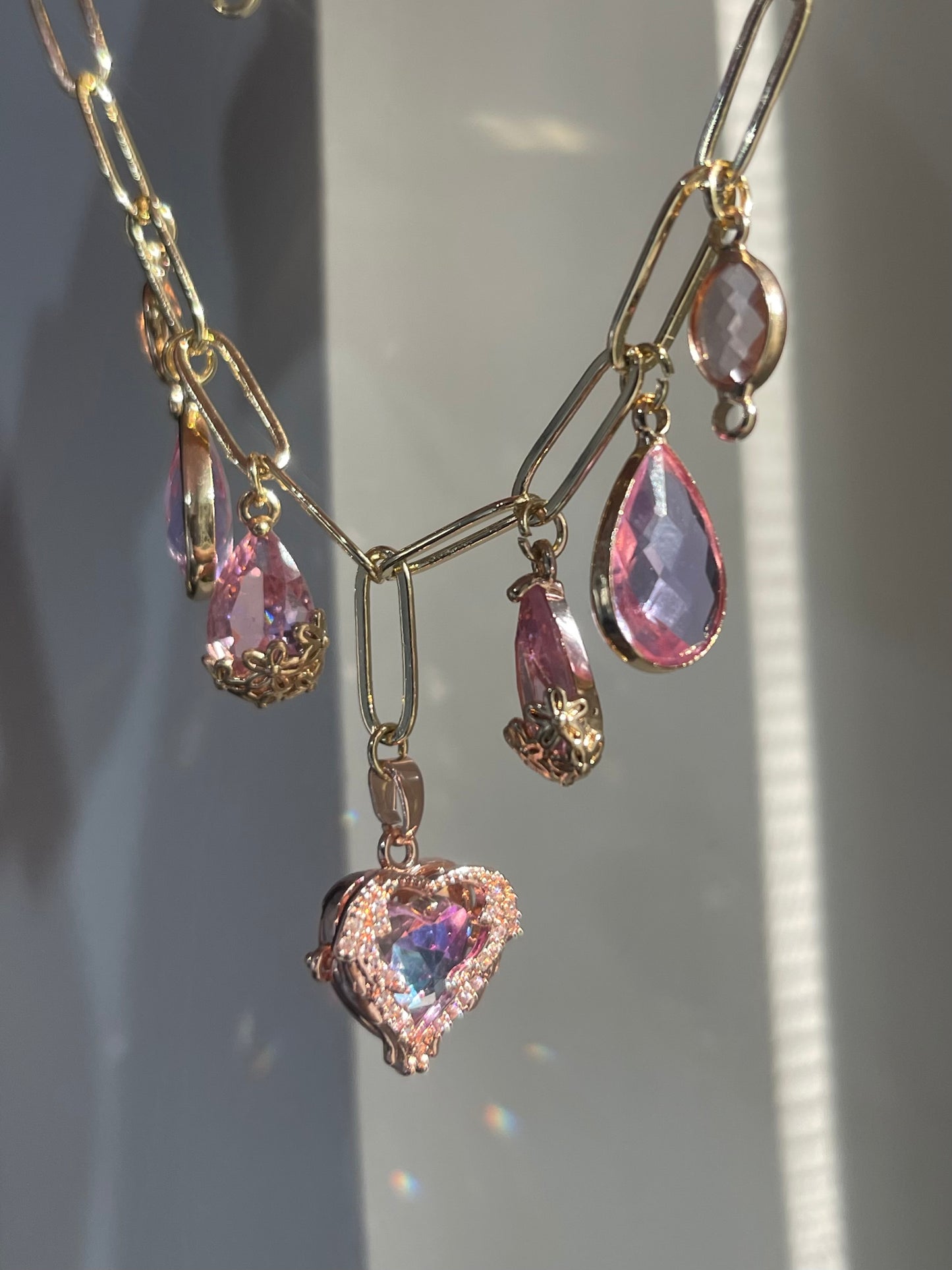 Crystal Hearts Charm💗✨