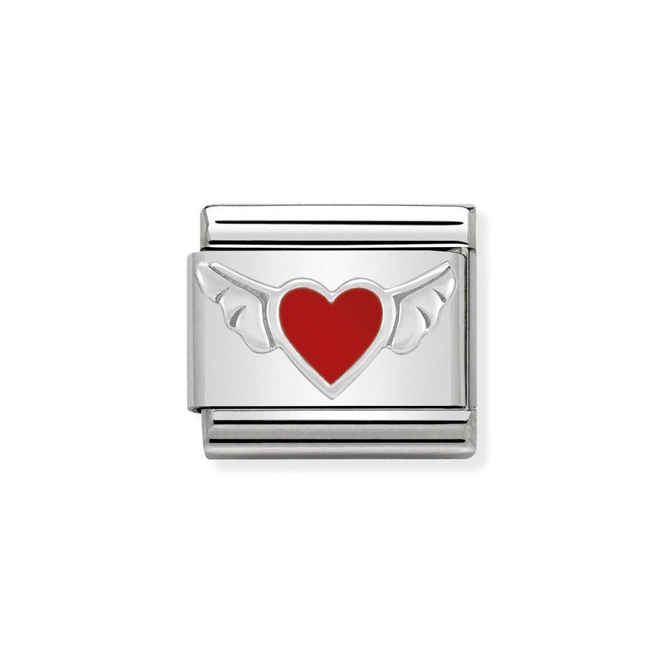 Love Angel-SIlver Italian Charm