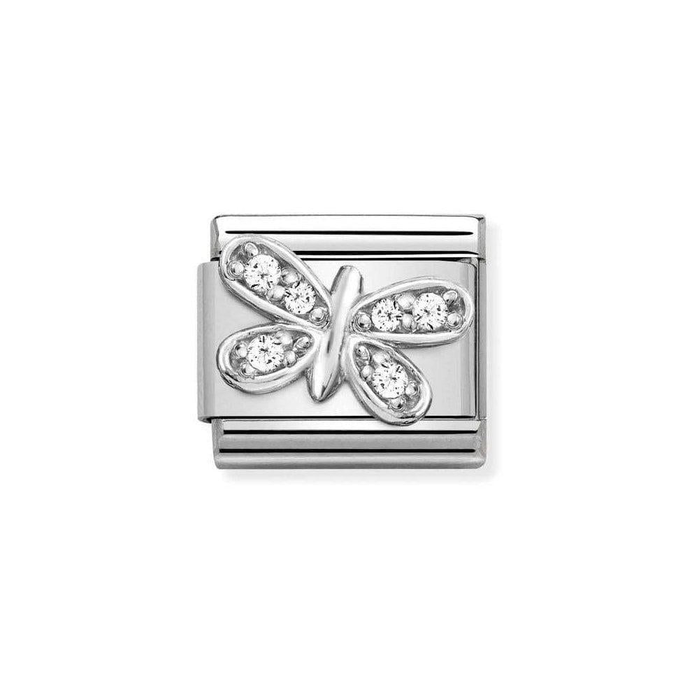 Pretty Butterfly- Silver Italian Charm