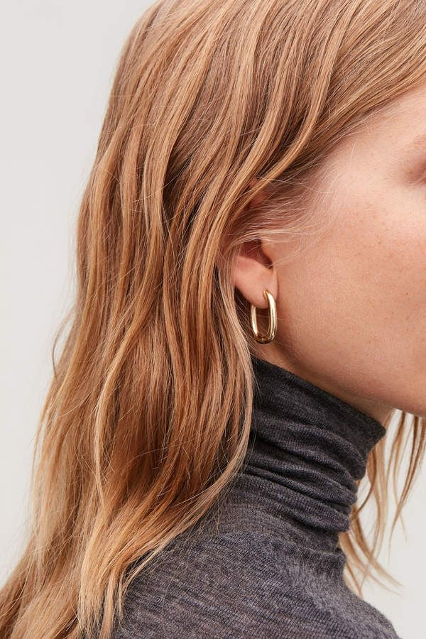Dainty Square Hoops (Gold Plated)