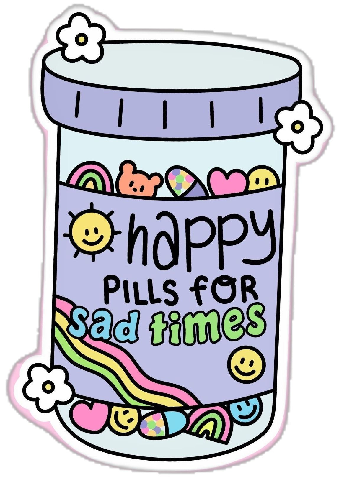 Happy Pills- Sticker
