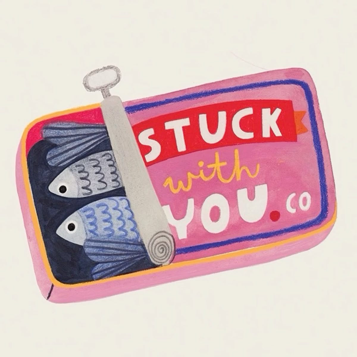 Stuck with You- Sticker