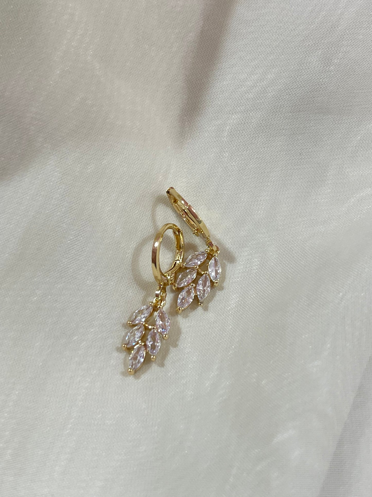 Gold Plated Leaf Dangles