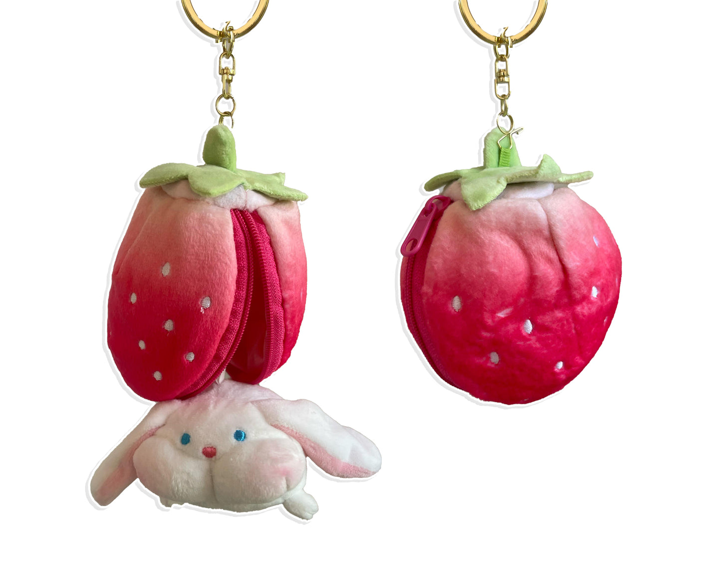 Strawberry/Bunny Bag Charm