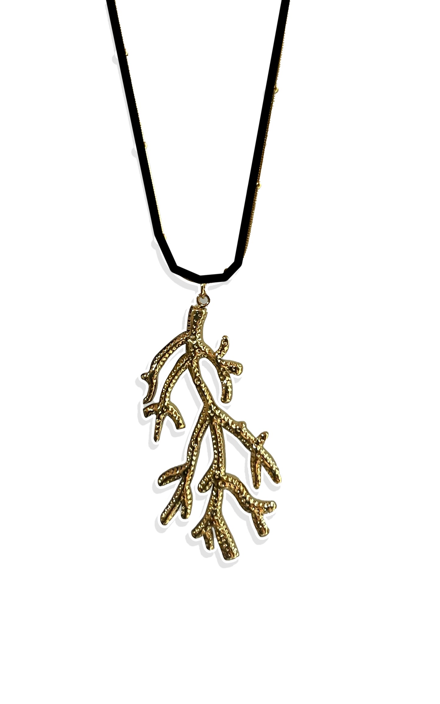 Statement Coral Necklace (Stainless Steel)