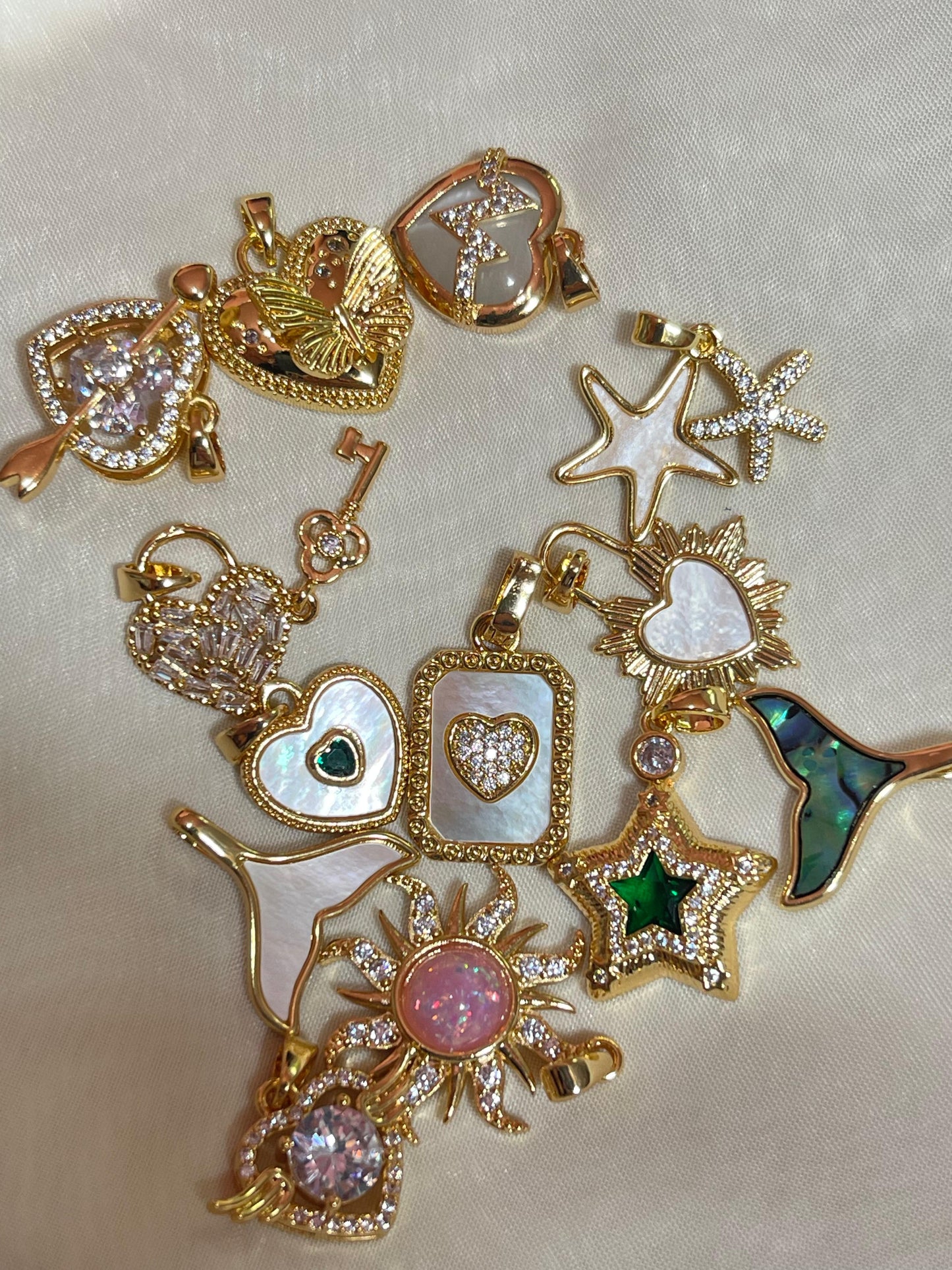 Flying Heart- Gold Plated Charm