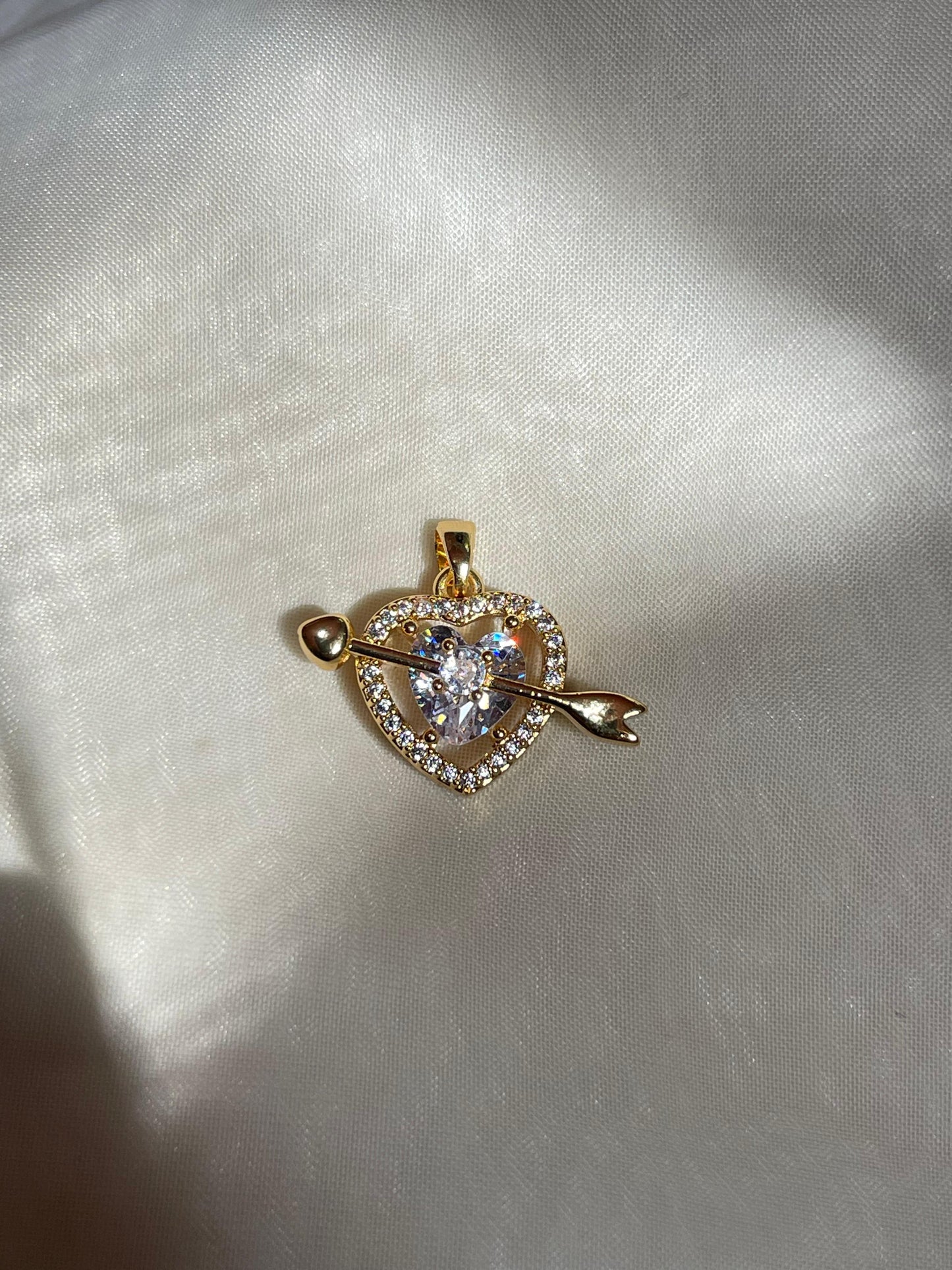 Cupid's Heart- Gold Plated Charm