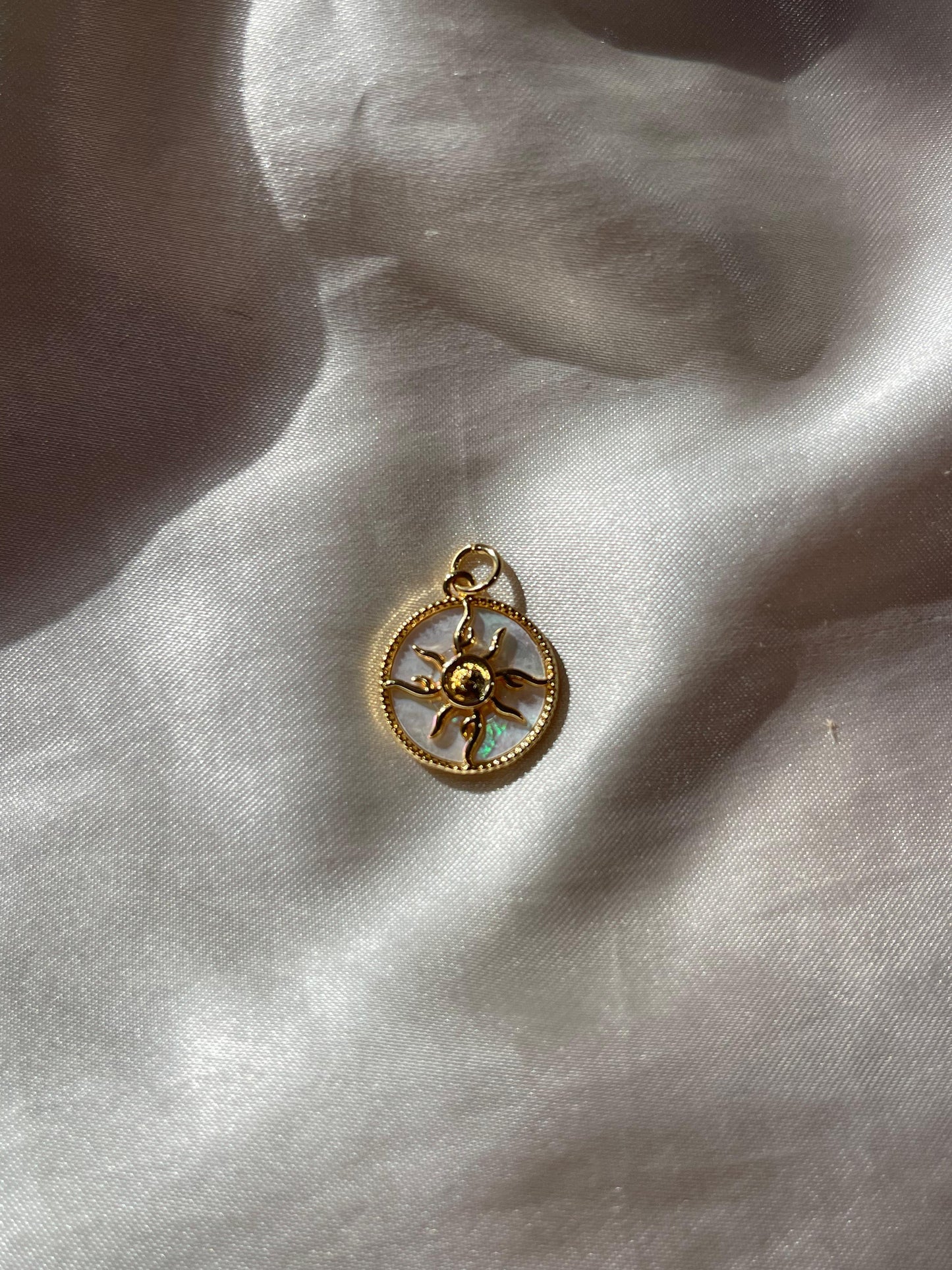 Sun Charm- Gold Plated