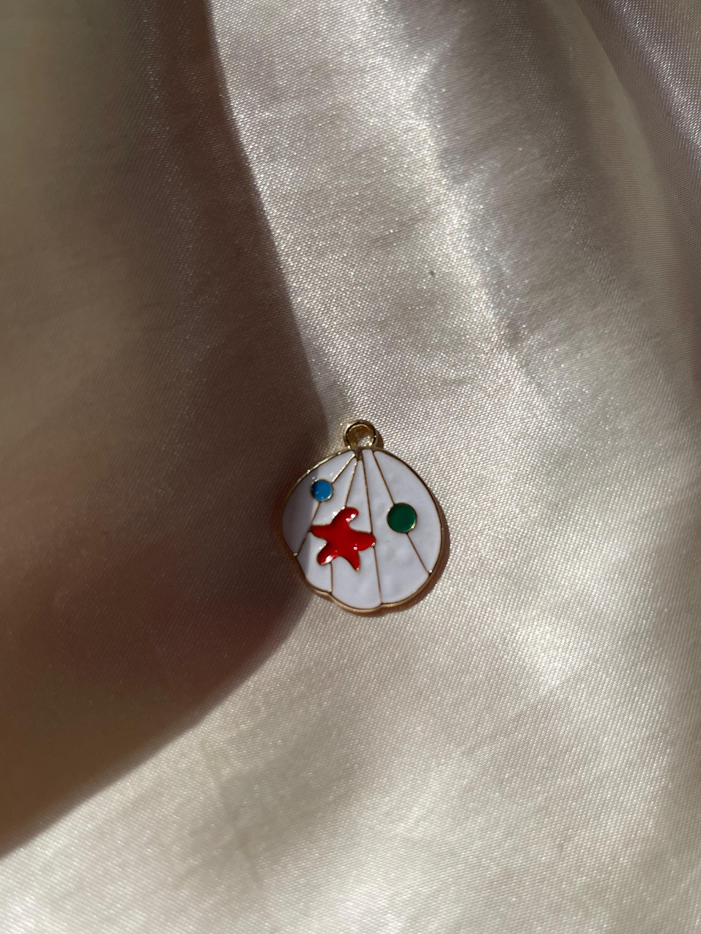 Seashell-Starfish Charm- Gold Plated