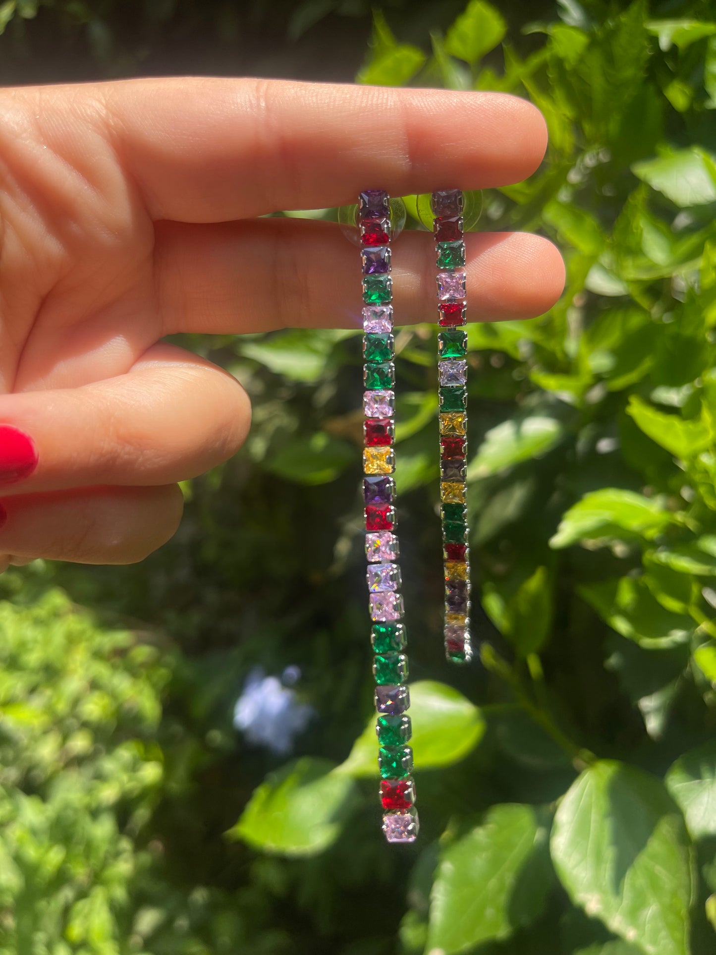 Rainbow Waterfall Earrings