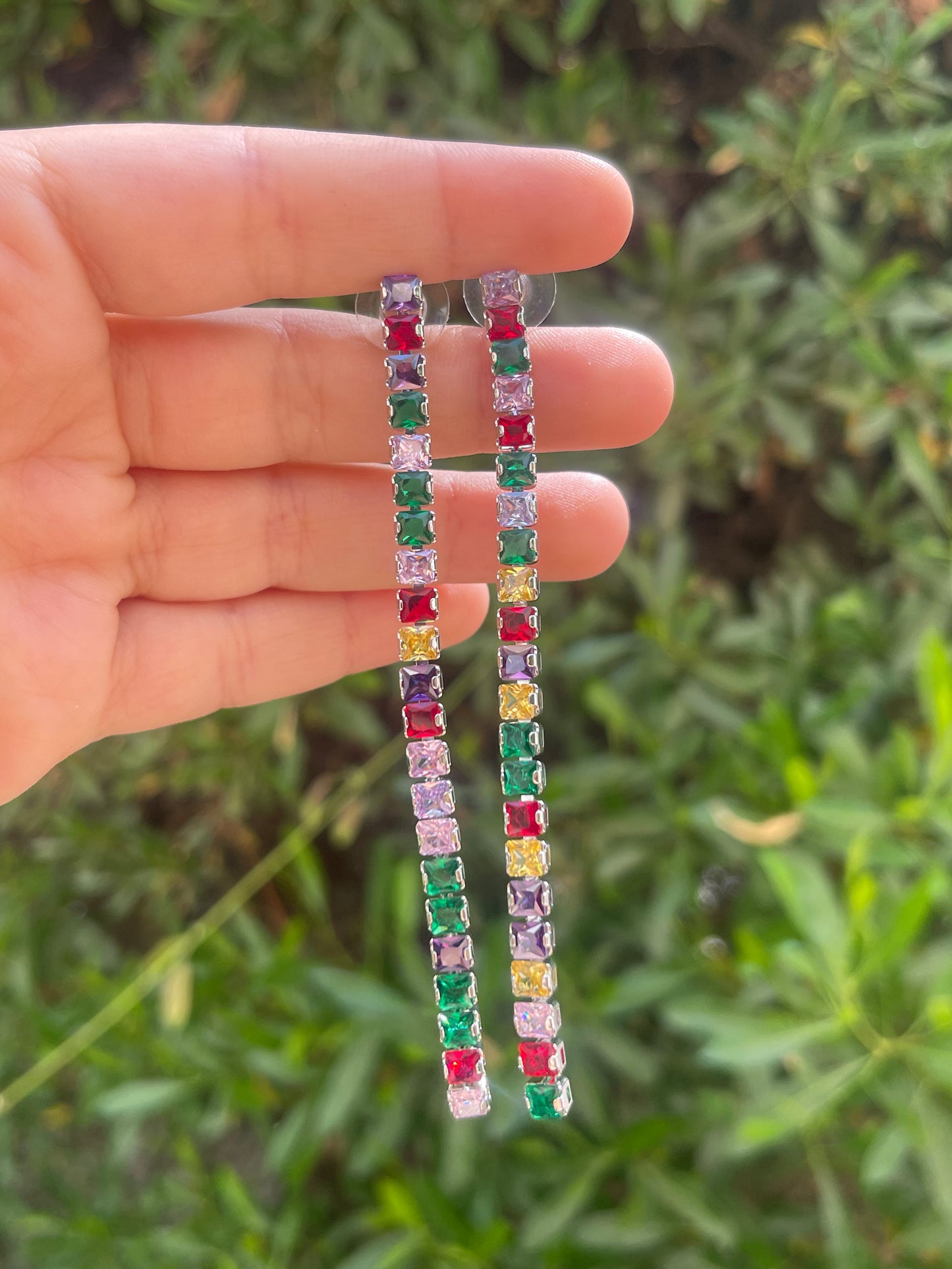 Rainbow Waterfall Earrings