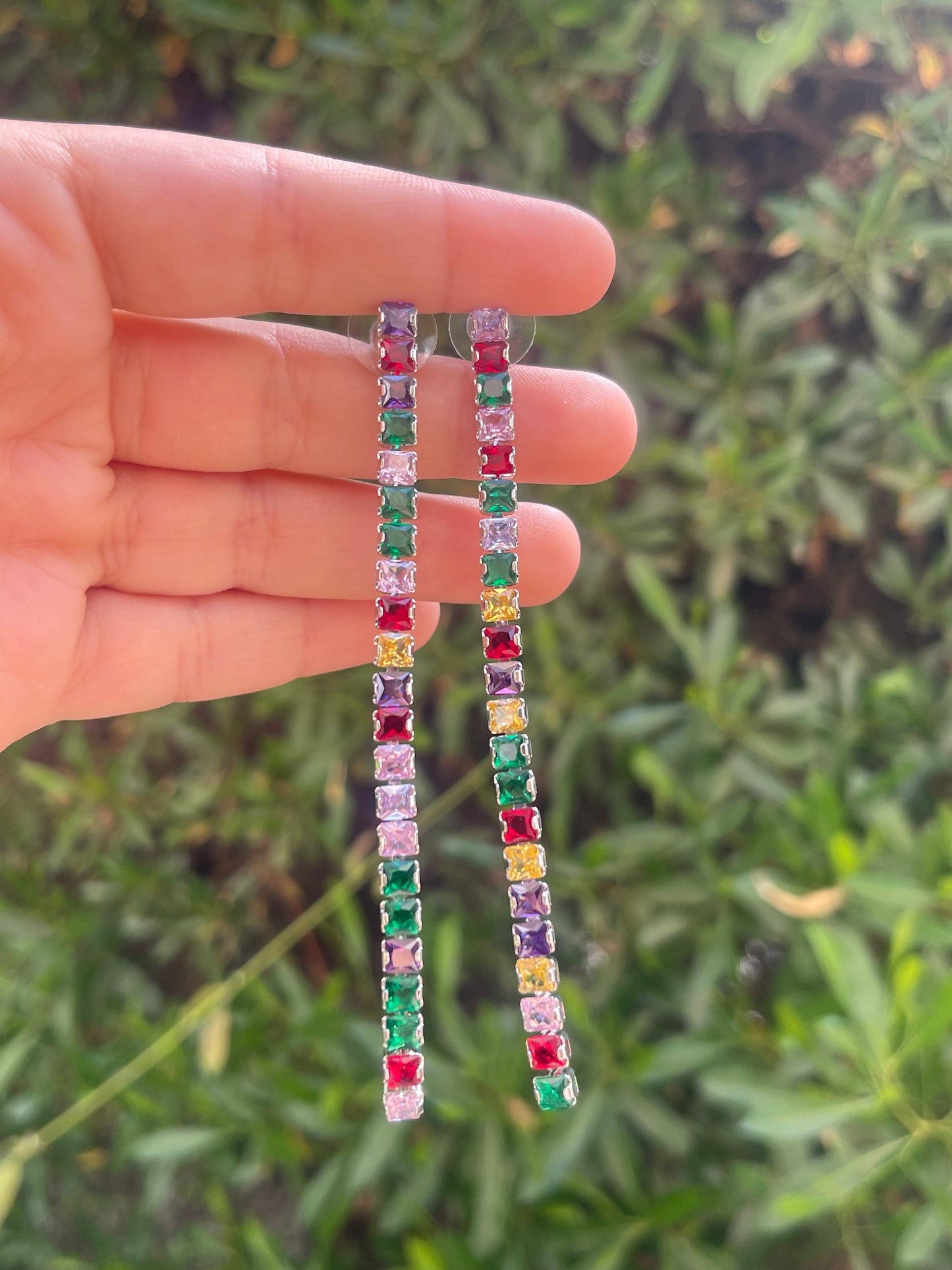 Rainbow Waterfall Earrings