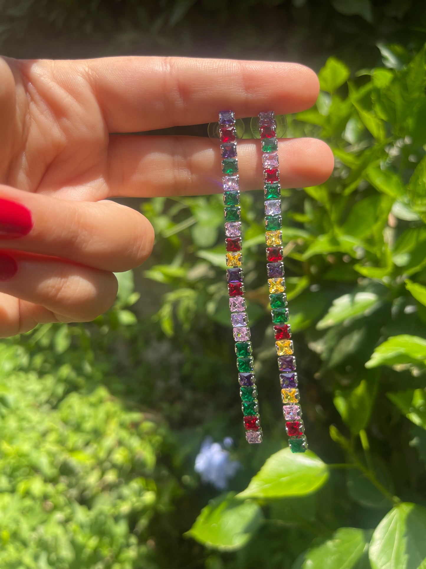 Rainbow Waterfall Earrings
