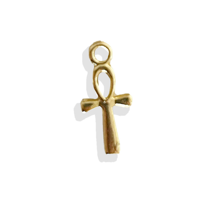 Mini Key of Life Charm- Gold Plated