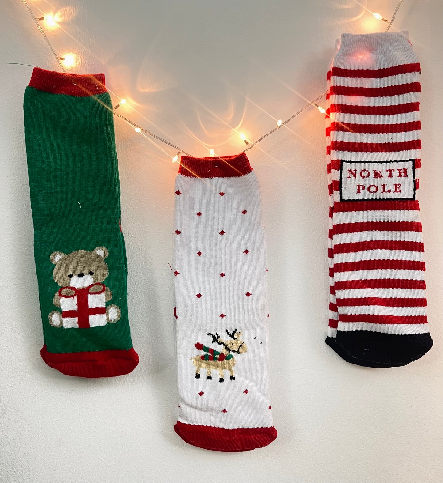Long Fuzzy Christmas Socks