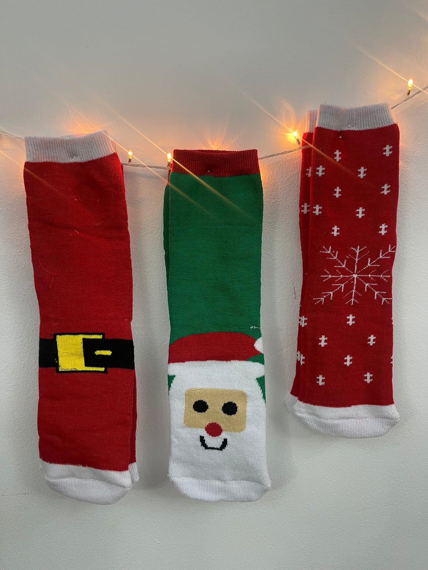 Long Fuzzy Christmas Socks
