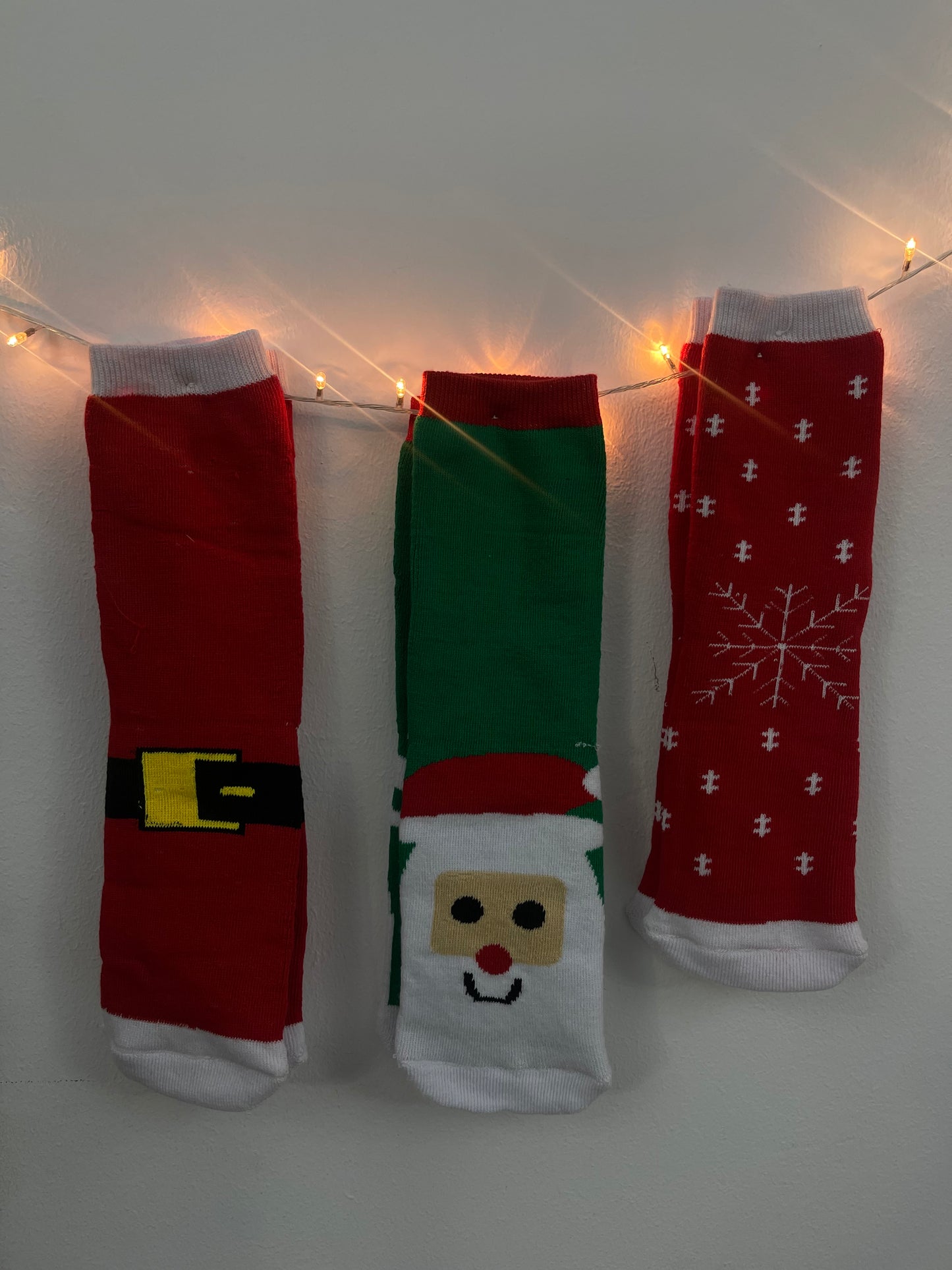 Long Fuzzy Christmas Socks