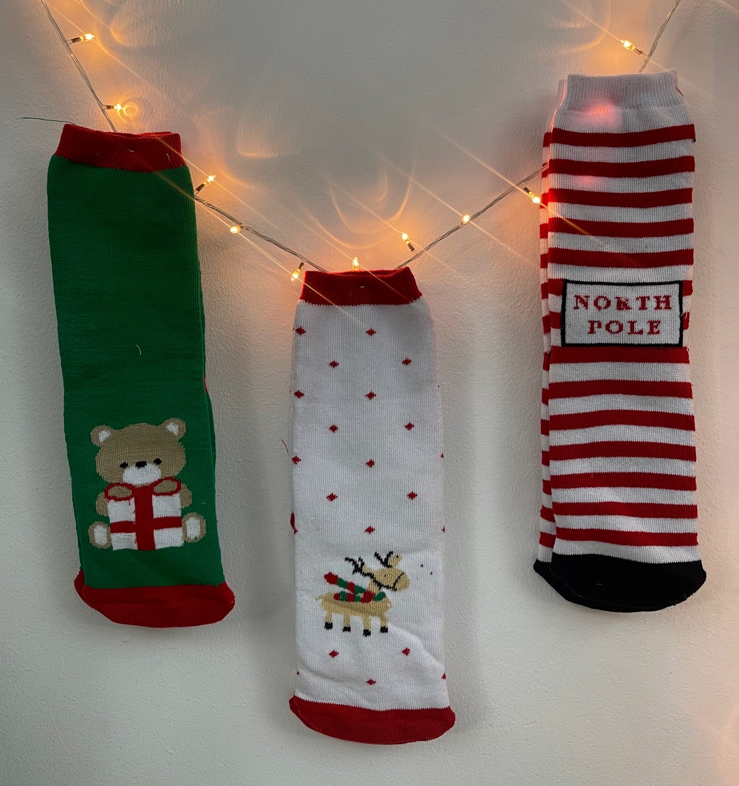 Long Fuzzy Christmas Socks