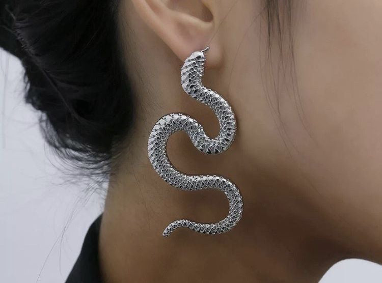 Statement Snake Earring