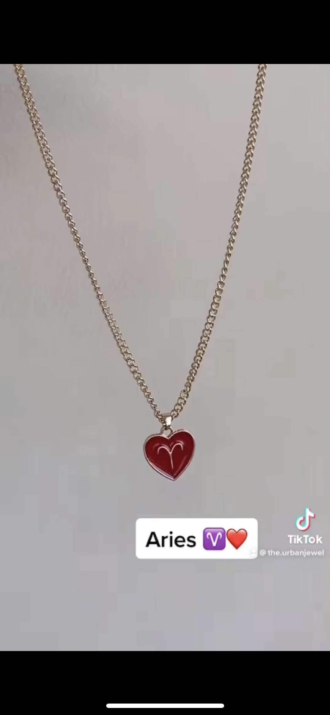 Zodiac Heart Necklace