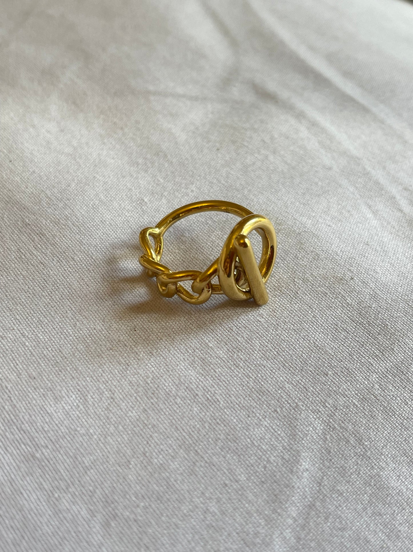 Chain Knot Ring (Stainless Steel)