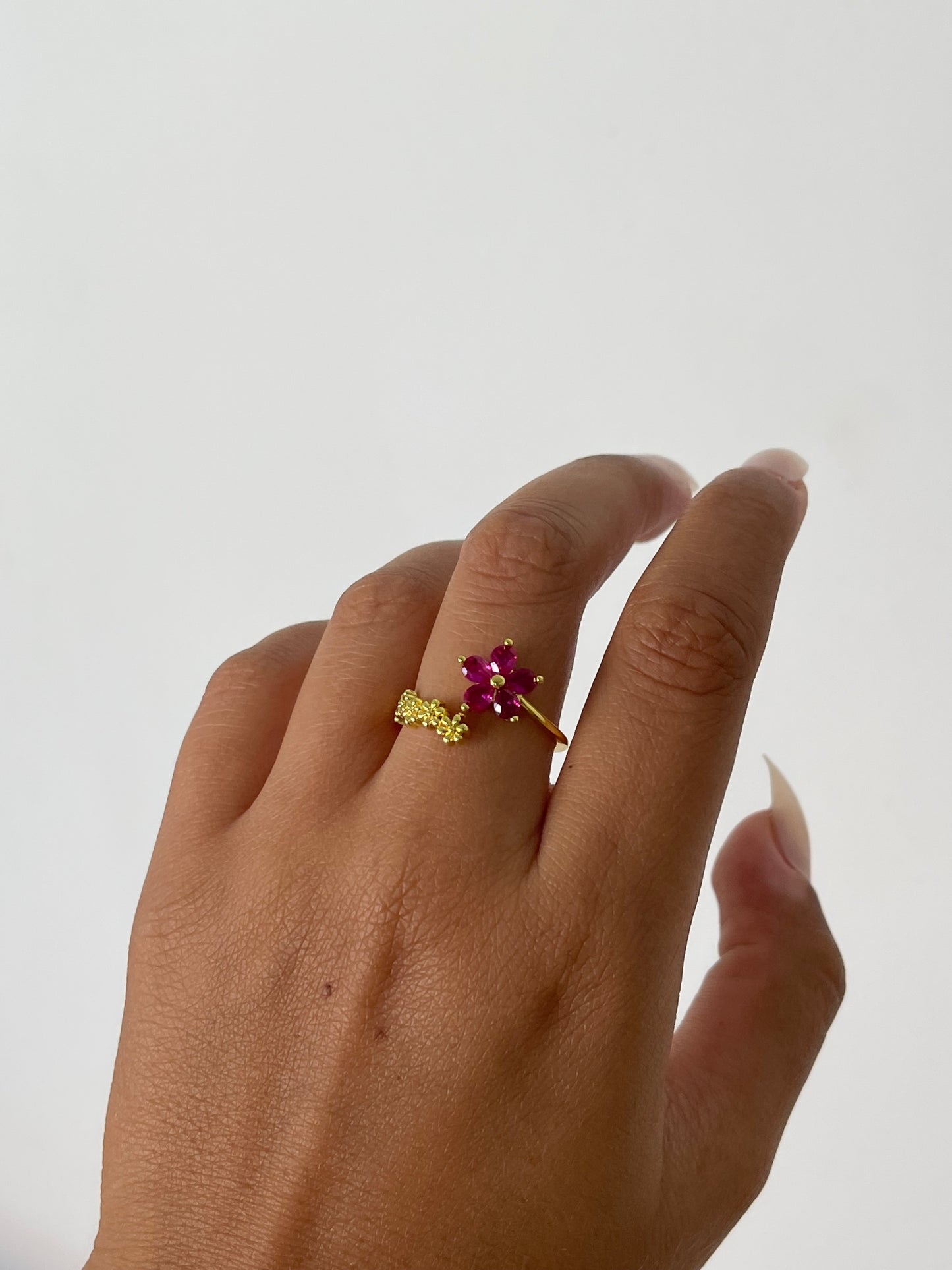 Dainty Pink Gold Plated Ring