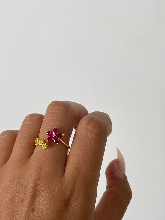 Dainty Pink Gold Plated Ring