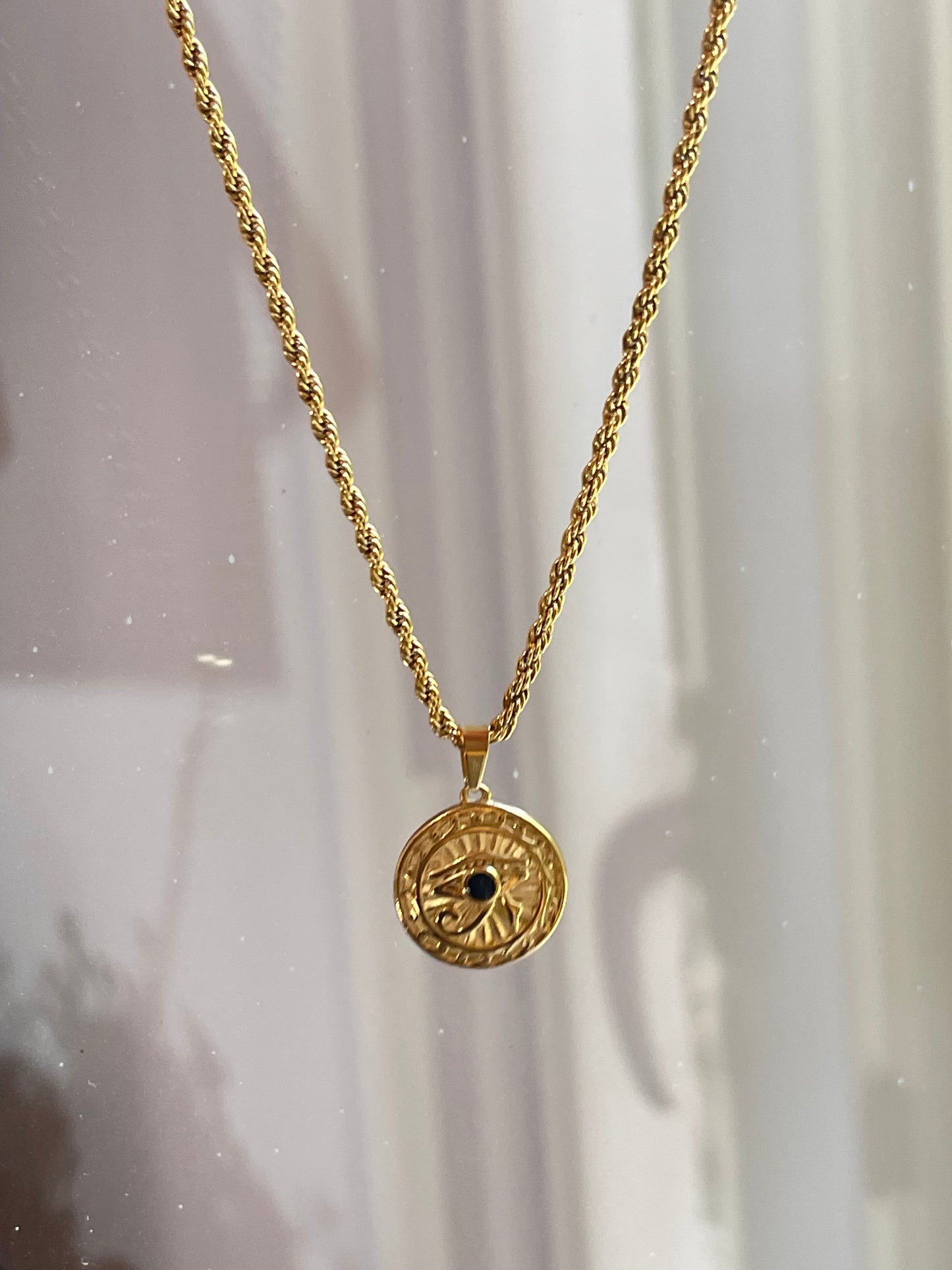 Evil Eye Necklace- Stainless Steel