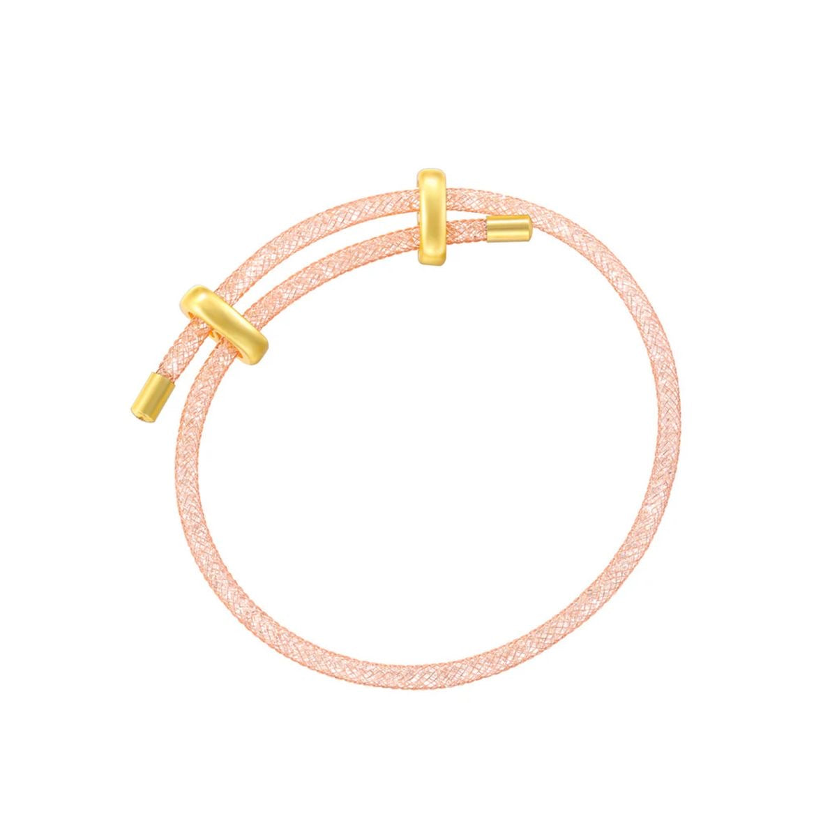 Fabric Bracelet- Gold Plated (Charm Base)