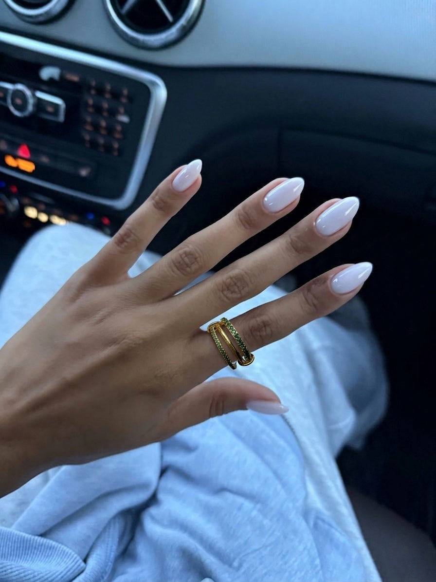 Colorful Layered Ring (Gold Plated)