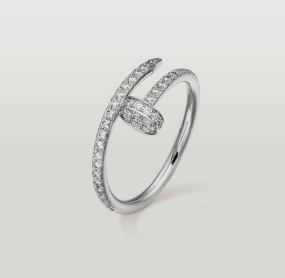 Crystal Nail Ring (Gold Plated)