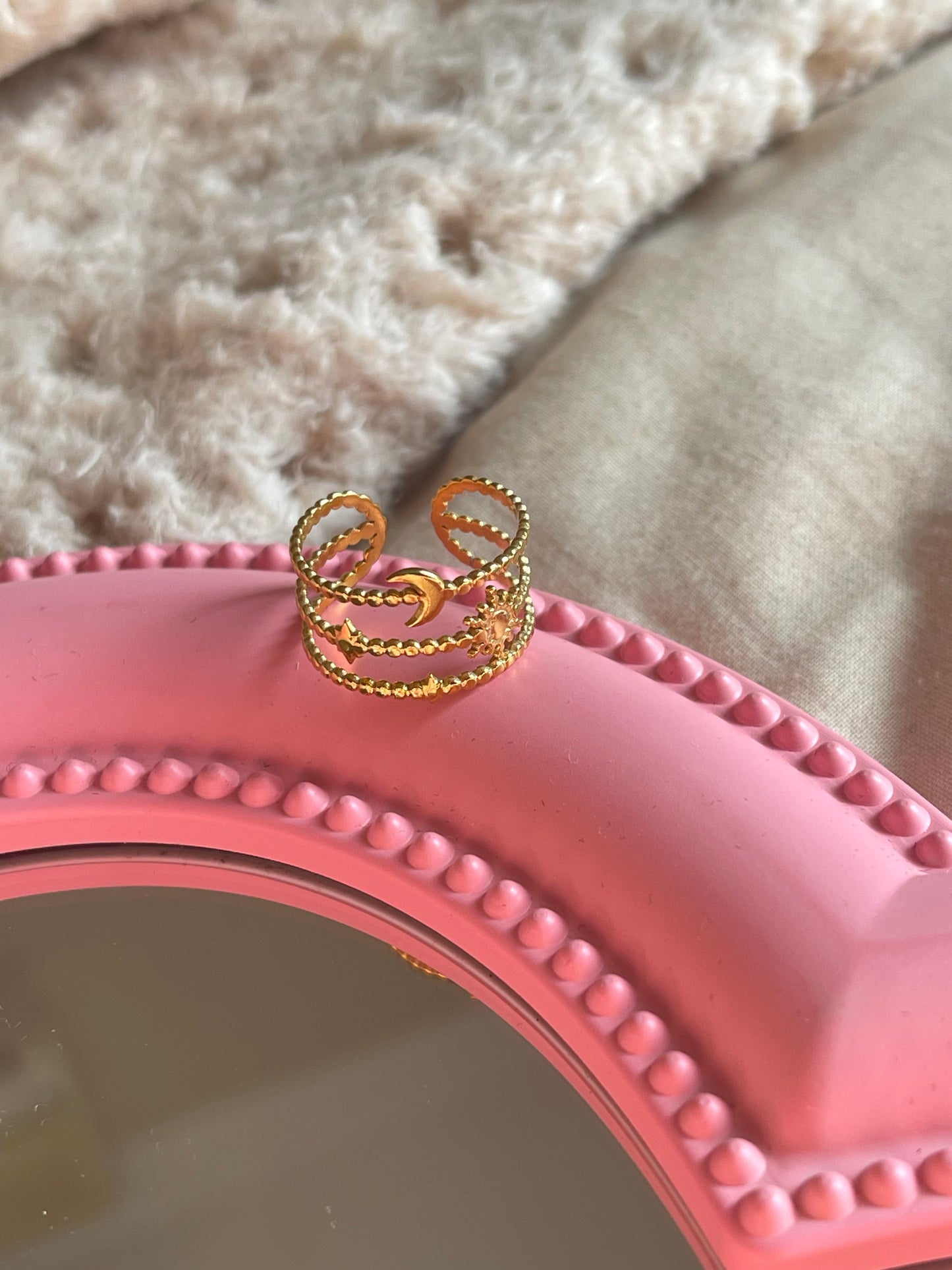 Layered Celestial Ring (Gold Plated)