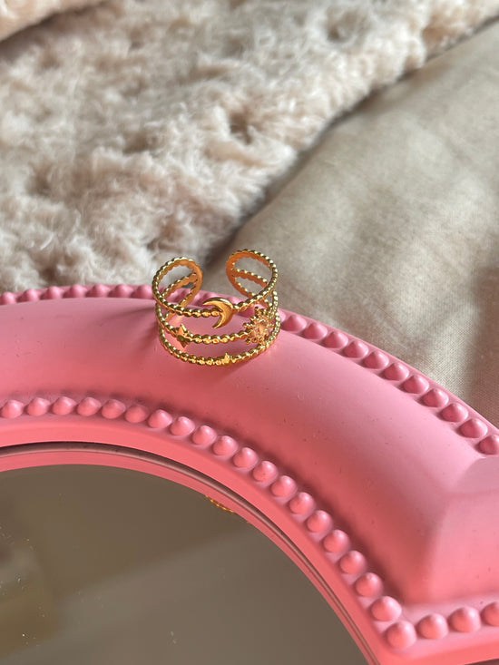 Layered Celestial Ring (Gold Plated)