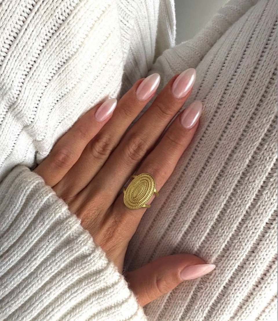 Chunky Oval Ring (Stainless Steel)